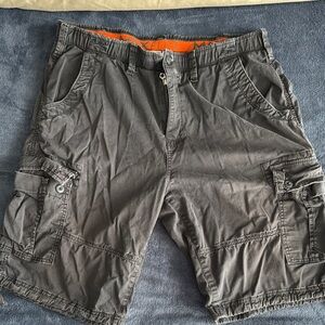 Men's Gray Cargo Shorts